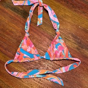 Skatie Darby bikini top Lanai print